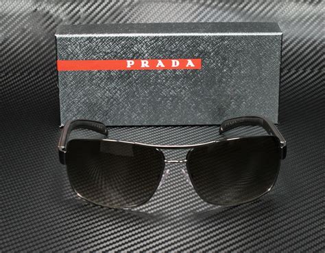 prada linea rossa ps 54is 5av6s1|Prada Linea Rossa Brown Gradient Rectangular Men's .